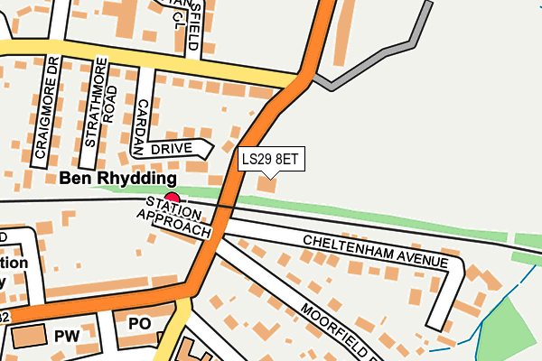 LS29 8ET map - OS OpenMap – Local (Ordnance Survey)