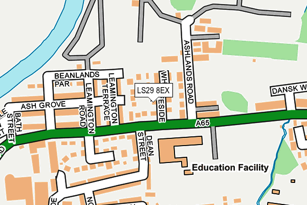 LS29 8EX map - OS OpenMap – Local (Ordnance Survey)