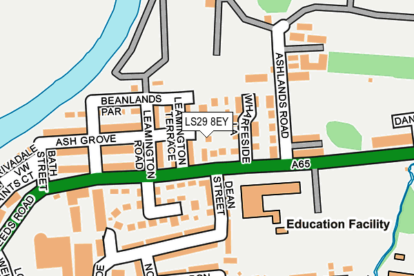 LS29 8EY map - OS OpenMap – Local (Ordnance Survey)