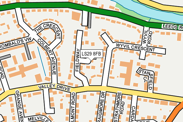 LS29 8FB map - OS OpenMap – Local (Ordnance Survey)