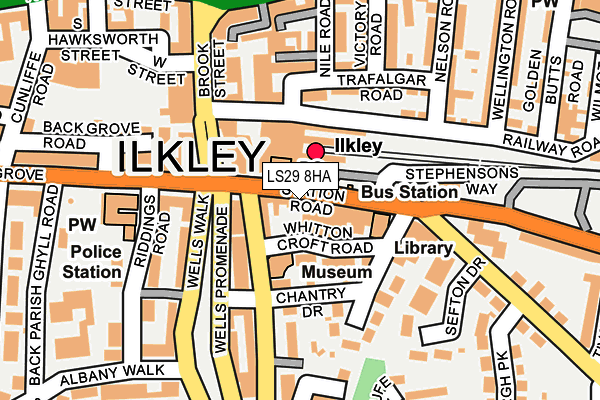 Map of WESTROW ILKLEY LLP at local scale