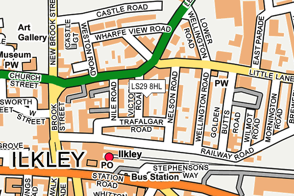 LS29 8HL map - OS OpenMap – Local (Ordnance Survey)