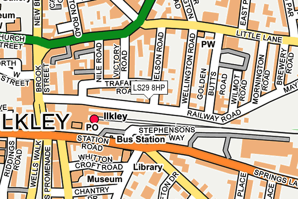 LS29 8HP map - OS OpenMap – Local (Ordnance Survey)