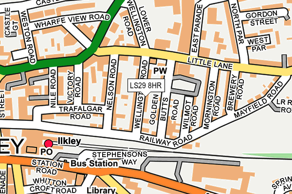 LS29 8HR map - OS OpenMap – Local (Ordnance Survey)