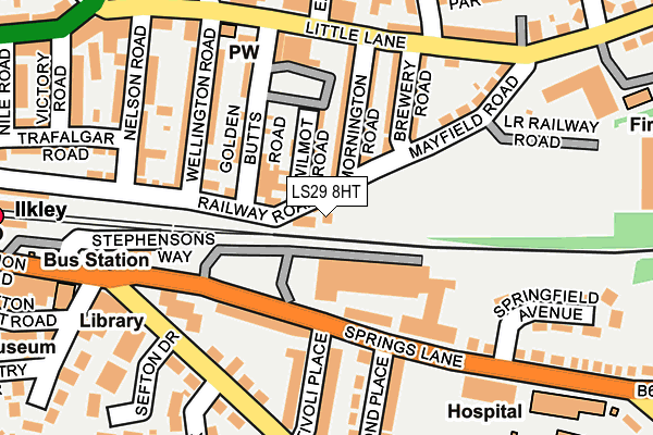 LS29 8HT map - OS OpenMap – Local (Ordnance Survey)