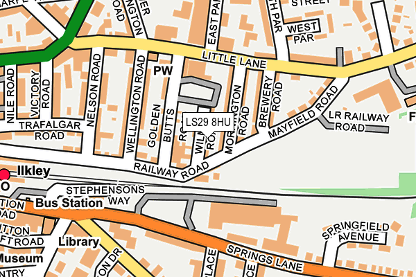 LS29 8HU map - OS OpenMap – Local (Ordnance Survey)