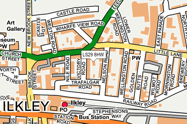 LS29 8HW map - OS OpenMap – Local (Ordnance Survey)