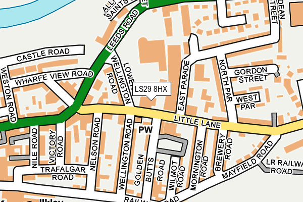LS29 8HX map - OS OpenMap – Local (Ordnance Survey)