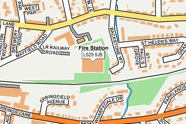 LS29 8JB map - OS OpenMap – Local (Ordnance Survey)