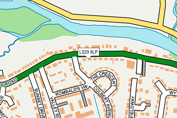 LS29 8LP map - OS OpenMap – Local (Ordnance Survey)