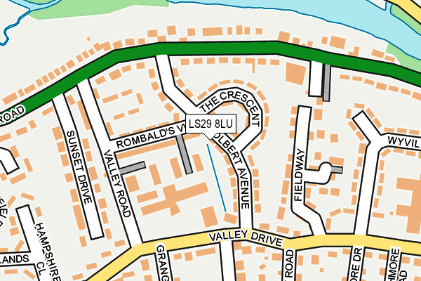 LS29 8LU map - OS OpenMap – Local (Ordnance Survey)