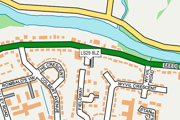 LS29 8LZ map - OS OpenMap – Local (Ordnance Survey)
