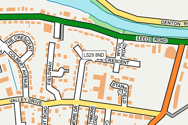 LS29 8ND map - OS OpenMap – Local (Ordnance Survey)