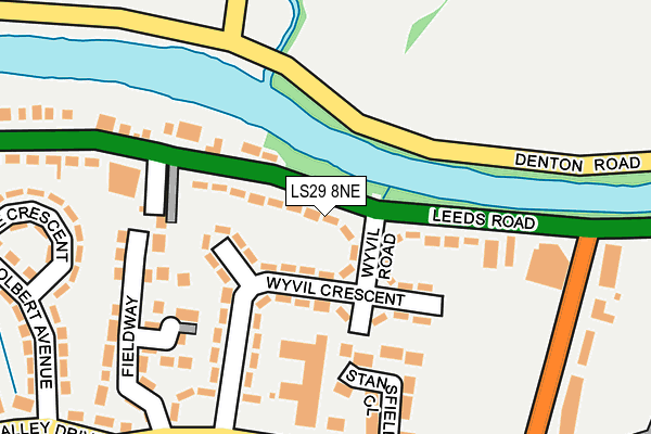 LS29 8NE map - OS OpenMap – Local (Ordnance Survey)