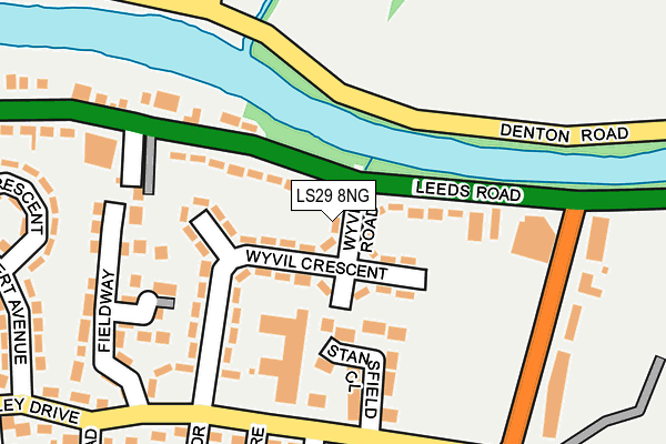 LS29 8NG map - OS OpenMap – Local (Ordnance Survey)
