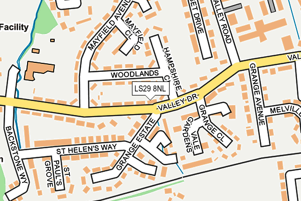 LS29 8NL map - OS OpenMap – Local (Ordnance Survey)