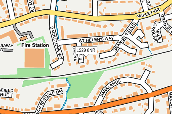 LS29 8NR map - OS OpenMap – Local (Ordnance Survey)