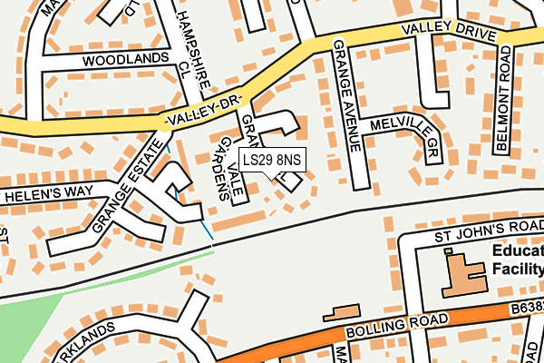 LS29 8NS map - OS OpenMap – Local (Ordnance Survey)