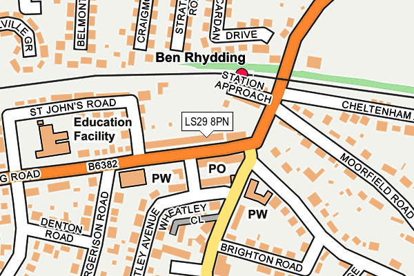 Map of BOLLING MANAGEMENT LTD at local scale