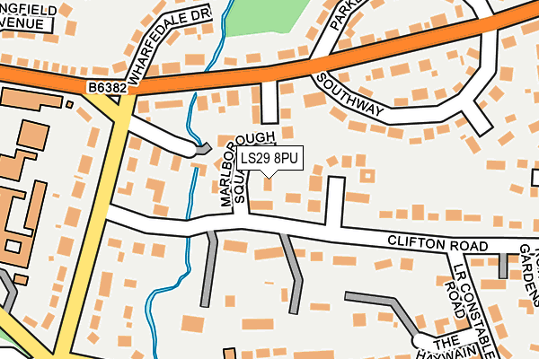 LS29 8PU map - OS OpenMap – Local (Ordnance Survey)