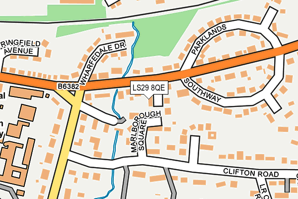 LS29 8QE map - OS OpenMap – Local (Ordnance Survey)
