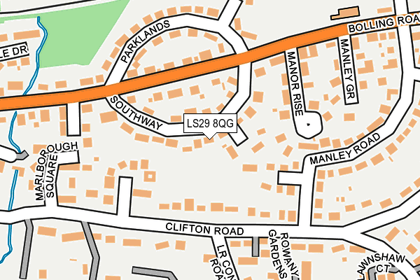 LS29 8QG map - OS OpenMap – Local (Ordnance Survey)