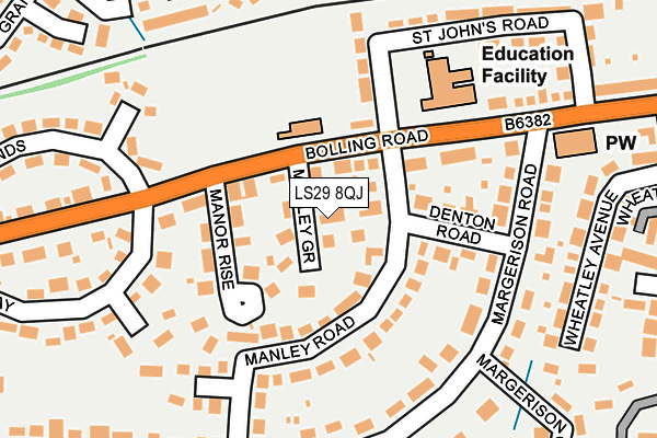 Map of BEN RHYDDING ASSOCIATES LIMITED at local scale