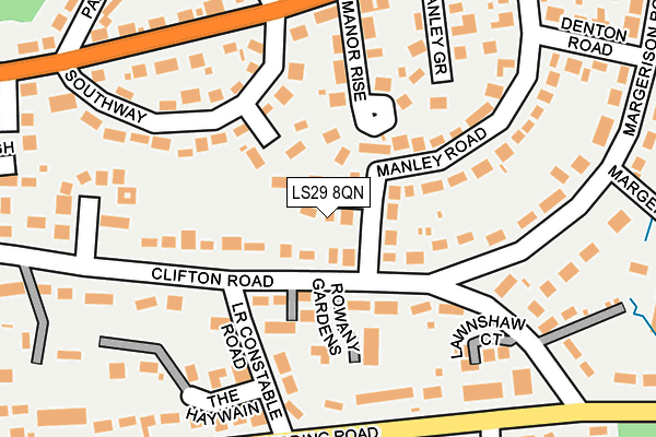 LS29 8QN map - OS OpenMap – Local (Ordnance Survey)