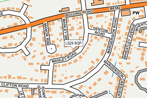 LS29 8QP map - OS OpenMap – Local (Ordnance Survey)