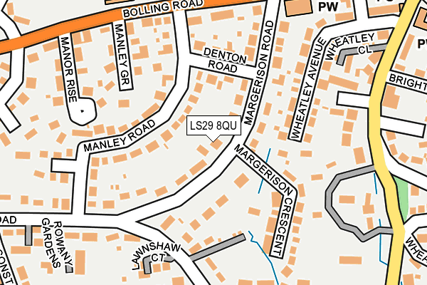 LS29 8QU map - OS OpenMap – Local (Ordnance Survey)