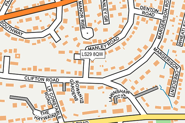 LS29 8QW map - OS OpenMap – Local (Ordnance Survey)