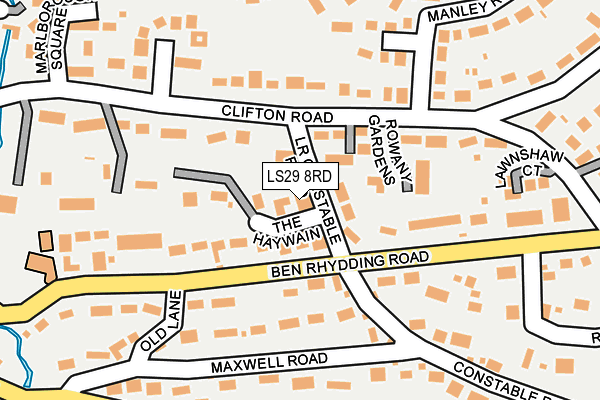 LS29 8RD map - OS OpenMap – Local (Ordnance Survey)