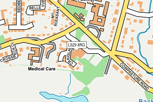 LS29 8RG map - OS OpenMap – Local (Ordnance Survey)