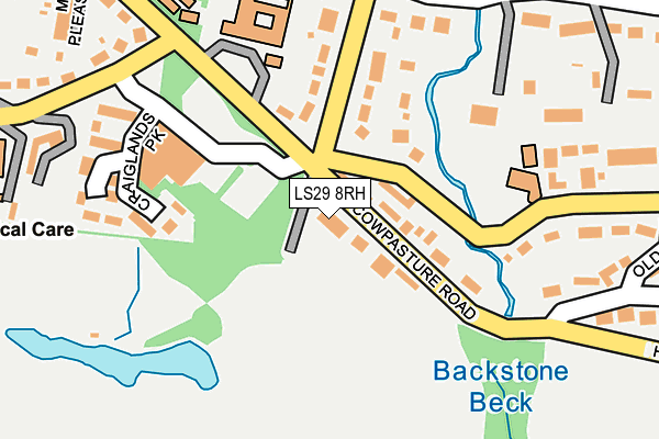 LS29 8RH map - OS OpenMap – Local (Ordnance Survey)