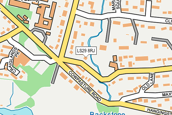 LS29 8RJ map - OS OpenMap – Local (Ordnance Survey)