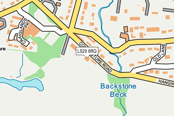 LS29 8RQ map - OS OpenMap – Local (Ordnance Survey)