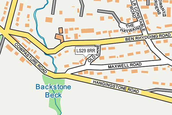LS29 8RR map - OS OpenMap – Local (Ordnance Survey)