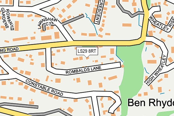 LS29 8RT map - OS OpenMap – Local (Ordnance Survey)