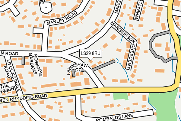 LS29 8RU map - OS OpenMap – Local (Ordnance Survey)