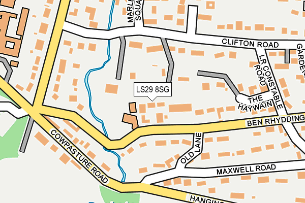 LS29 8SG map - OS OpenMap – Local (Ordnance Survey)