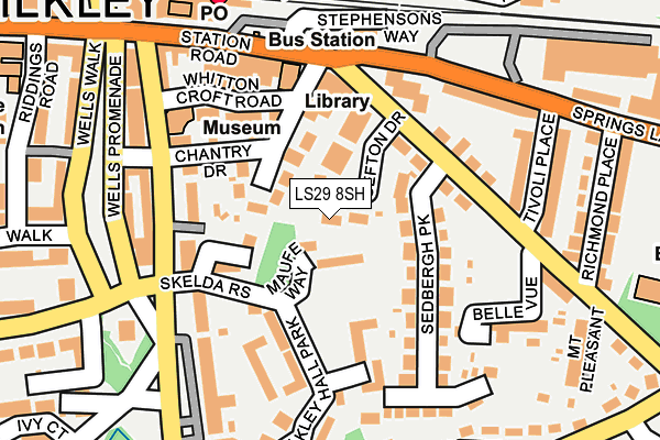 LS29 8SH map - OS OpenMap – Local (Ordnance Survey)