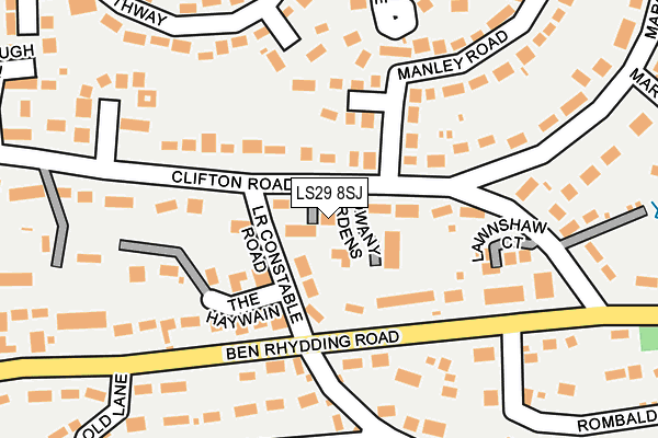 LS29 8SJ map - OS OpenMap – Local (Ordnance Survey)