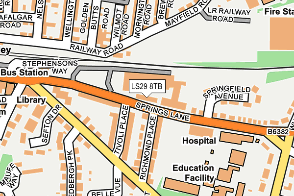 LS29 8TB map - OS OpenMap – Local (Ordnance Survey)