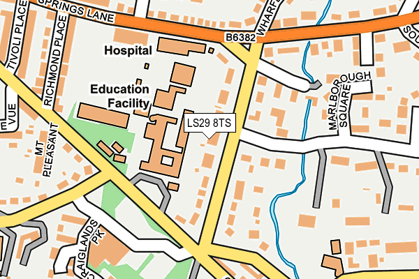 LS29 8TS map - OS OpenMap – Local (Ordnance Survey)