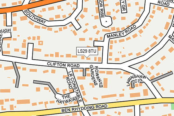 LS29 8TU map - OS OpenMap – Local (Ordnance Survey)