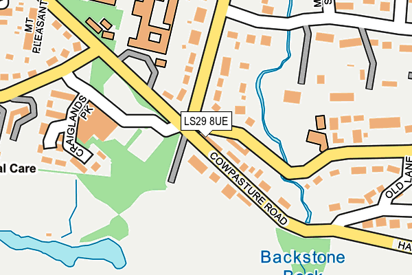 LS29 8UE map - OS OpenMap – Local (Ordnance Survey)