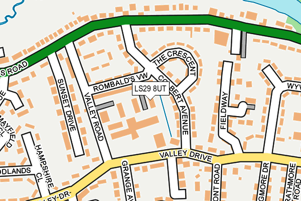 LS29 8UT map - OS OpenMap – Local (Ordnance Survey)