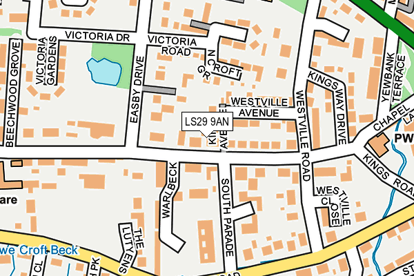 LS29 9AN map - OS OpenMap – Local (Ordnance Survey)