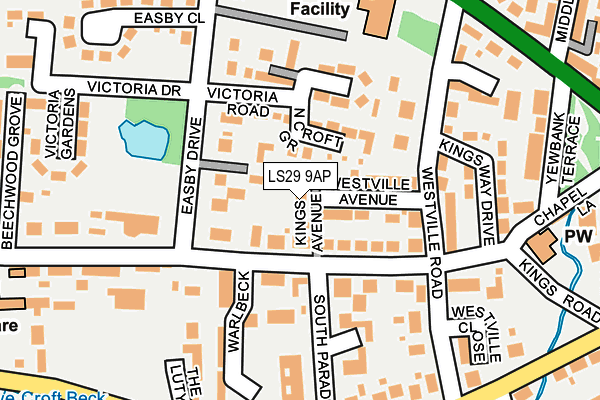 LS29 9AP map - OS OpenMap – Local (Ordnance Survey)