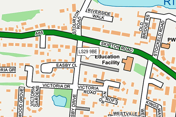 LS29 9BE map - OS OpenMap – Local (Ordnance Survey)